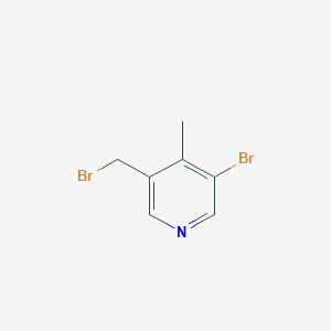 3-Bromo-5-(bromomethyl)-4-methylpyridine