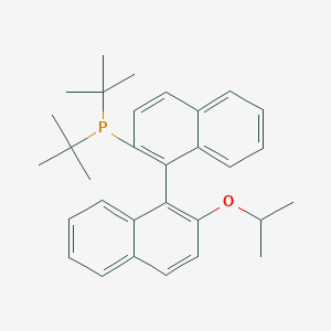 molecular formula C31H37OP B13654769 Di-tert-butyl(2'-isopropoxy-[1,1'-binaphthalen]-2-yl)phosphine 