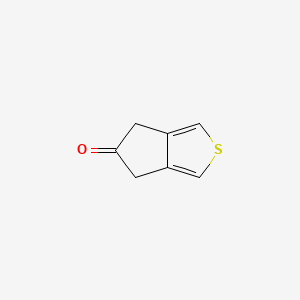 molecular formula C7H6OS B13654816 4H,5H,6H-cyclopenta[c]thiophen-5-one 