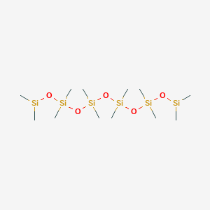 molecular formula C12H36O5Si6 B1365487 1,1,3,3,5,5,7,7,9,9,11,11-十二甲基六硅氧烷 CAS No. 995-82-4