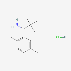 molecular formula C13H22ClN B13654900 (R)-1-(2,5-Dimethylphenyl)-2,2-dimethylpropan-1-amine hydrochloride 