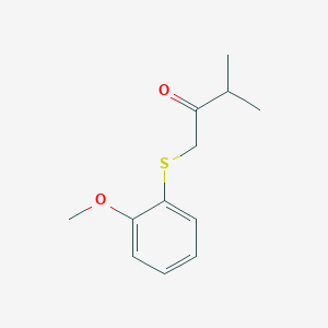 1-((2-Methoxyphenyl)thio)-3-methylbutan-2-one