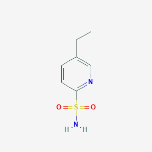 molecular formula C7H10N2O2S B13654949 5-Ethylpyridine-2-sulfonamide 