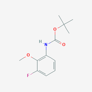 molecular formula C12H16FNO3 B13654953 tert-Butyl (3-fluoro-2-methoxyphenyl)carbamate 