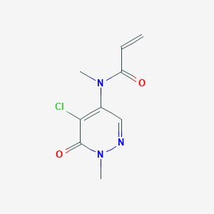 N-(5-chloro-1-methyl-6-oxo-1,6-dihydropyridazin-4-yl)-N-methylprop-2-enamide