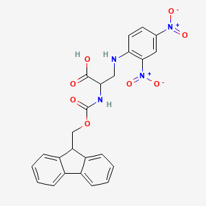 molecular formula C24H20N4O8 B13654961 Fmoc-Dap(Dnp)-OH 