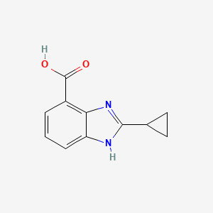 2-cyclopropyl-1H-1,3-benzodiazole-4-carboxylic acid