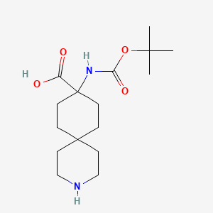 9-((tert-Butoxycarbonyl)amino)-3-azaspiro[5.5]undecane-9-carboxylic acid