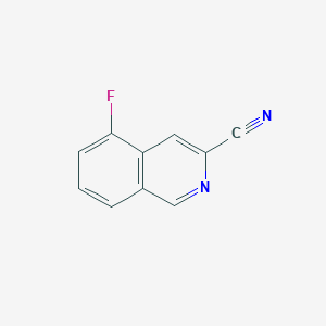 molecular formula C10H5FN2 B13655021 5-Fluoroisoquinoline-3-carbonitrile 