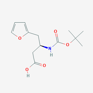 B1365504 (R)-3-((tert-butoxycarbonyl)amino)-4-(furan-2-yl)butanoic acid CAS No. 270596-33-3