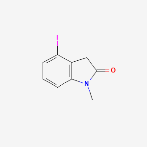 molecular formula C9H8INO B13655046 4-Iodo-1-methylindolin-2-one 