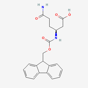 B1365505 (S)-5-Carbamoyl-3-(9H-fluoren-9-ylmethoxycarbonyl-amino)-pentanoic acid CAS No. 283160-17-8