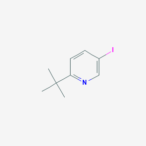 molecular formula C9H12IN B13655052 2-(tert-Butyl)-5-iodopyridine 