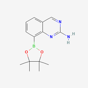 8-(4,4,5,5-Tetramethyl-1,3,2-dioxaborolan-2-yl)quinazolin-2-amine