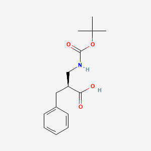 molecular formula C15H21NO4 B1365510 （S）-2-苄基-3-（叔丁氧羰基氨基）丙酸 CAS No. 189619-55-4