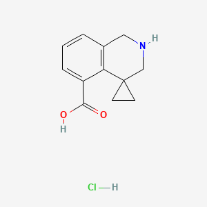 2',3'-Dihydro-1'H-spiro[cyclopropane-1,4'-isoquinoline]-5'-carboxylic acid hydrochloride