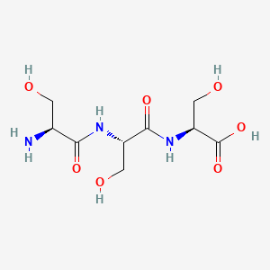 molecular formula C9H17N3O7 B1365512 三丝氨酸 CAS No. 6620-98-0