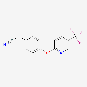 2-(4-([5-(Trifluoromethyl)-2-Pyridyl]Oxy)Phenyl)Acetonitrile