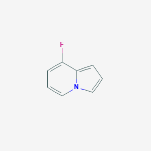 molecular formula C8H6FN B13655154 8-Fluoroindolizine 