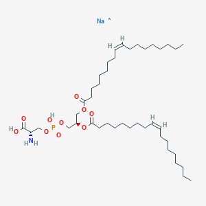 molecular formula C42H78NNaO10P B13655159 sodium O-(((R)-2,3-bis(oleoyloxy)propoxy)oxidophosphoryl)-L-serinate 