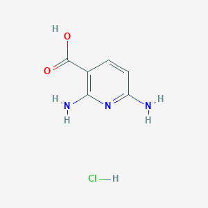 molecular formula C6H8ClN3O2 B13655174 2,6-Diaminonicotinic acid hydrochloride 