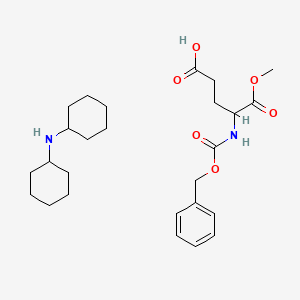 molecular formula C26H40N2O6 B13655191 z-l-Glutamic acid alpha-methyl ester dcha CAS No. 26566-10-9