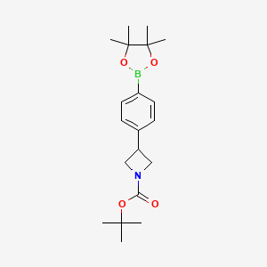 Tert-butyl 3-(4-(4,4,5,5-tetramethyl-1,3,2-dioxaborolan-2-yl)phenyl)azetidine-1-carboxylate