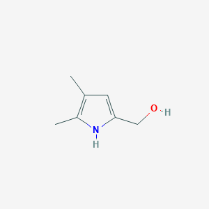 molecular formula C7H11NO B13655217 (4,5-Dimethyl-1H-pyrrol-2-yl)methanol 