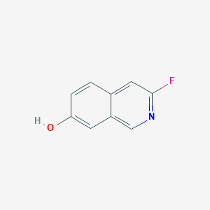 molecular formula C9H6FNO B13655219 3-Fluoroisoquinolin-7-ol 