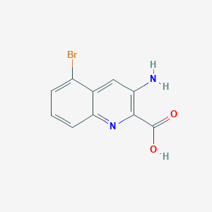 3-Amino-5-bromoquinoline-2-carboxylic acid