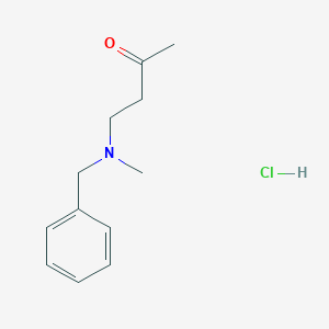 molecular formula C12H18ClNO B13655274 4-(Benzyl(methyl)amino)butan-2-one hydrochloride 