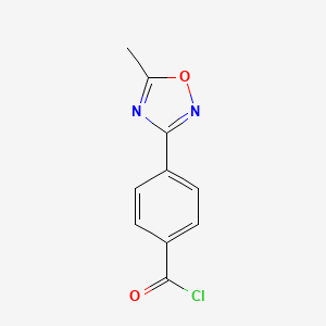 molecular formula C10H7ClN2O2 B1365528 4-(5-甲基-1,2,4-噁二唑-3-基)苯甲酰氯 CAS No. 222541-76-6