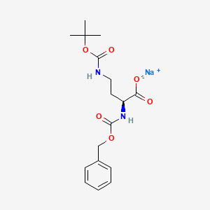 Sodium (S)-2-(((benzyloxy)carbonyl)amino)-4-((tert-butoxycarbonyl)amino)butanoate