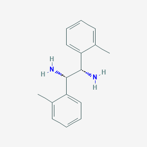 molecular formula C16H20N2 B13655305 (1S,2S)-1,2-di-o-tolylethane-1,2-diamine 