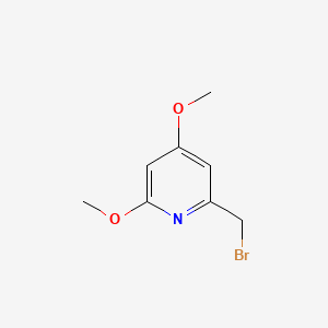 molecular formula C8H10BrNO2 B13655349 2-(Bromomethyl)-4,6-dimethoxypyridine 