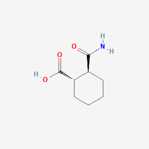 molecular formula C8H13NO3 B1365536 (S,S)-2-氨基甲酰基环己烷甲酸 CAS No. 488703-61-3