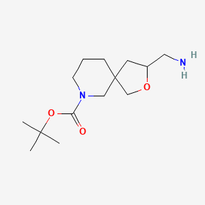 molecular formula C14H26N2O3 B13655362 Tert-butyl 3-(aminomethyl)-2-oxa-7-azaspiro[4.5]decane-7-carboxylate 