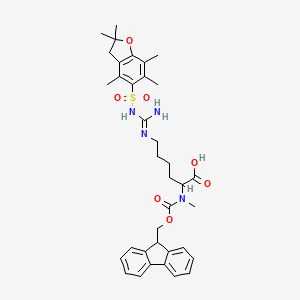 (R)-2-((((9H-Fluoren-9-yl)methoxy)carbonyl)(methyl)amino)-6-(3-((2,2,4,6,7-pentamethyl-2,3-dihydrobenzofuran-5-yl)sulfonyl)guanidino)hexanoic acid