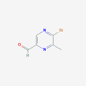 5-Bromo-6-methylpyrazine-2-carbaldehyde