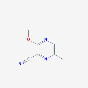 molecular formula C7H7N3O B13655411 3-Methoxy-6-methylpyrazine-2-carbonitrile 