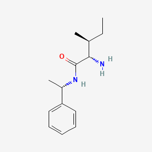 molecular formula C14H22N2O B13655479 (2s,3s)-2-Amino-3-methyl-N-((S)-1-phenylethyl)pentanamide 