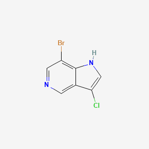 molecular formula C7H4BrClN2 B13655509 7-Bromo-3-chloro-1H-pyrrolo[3,2-c]pyridine 