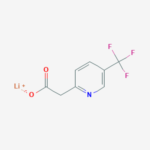 molecular formula C8H5F3LiNO2 B13655511 Lithium 2-(5-(trifluoromethyl)pyridin-2-yl)acetate 