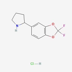 2-(2,2-Difluorobenzo[d][1,3]dioxol-5-yl)pyrrolidine hydrochloride