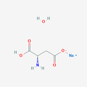 Sodium (S)-3-amino-3-carboxypropanoate hydrate