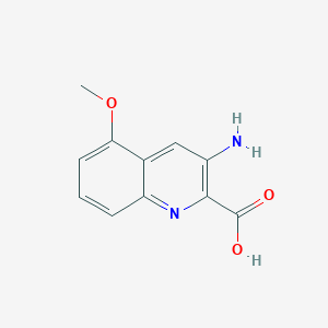 3-Amino-5-methoxyquinoline-2-carboxylic acid