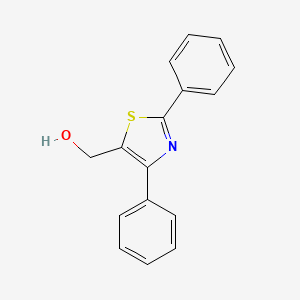 molecular formula C16H13NOS B1365557 (2,4-二苯基-1,3-噻唑-5-基)甲醇 CAS No. 864068-86-0