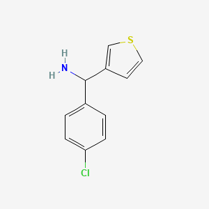 (4-Chlorophenyl)(thiophen-3-yl)methanamine