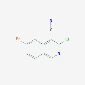 6-Bromo-3-chloroisoquinoline-4-carbonitrile