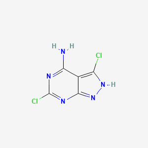 molecular formula C5H3Cl2N5 B13655598 3,6-Dichloro-1H-pyrazolo[3,4-d]pyrimidin-4-amine 